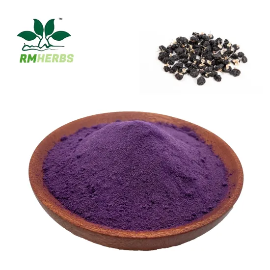 Polvere pura di bacche di goji nere per un maggiore potere antiossidante e energetico